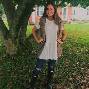 Zenana fall vest!  NWOT